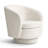 Set Of 2 Modern Bouclé Swivel Barrel Chairs
