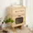 MDF CREATIVE ROTATABLE ROBOT STORAGE SIDE TABLE