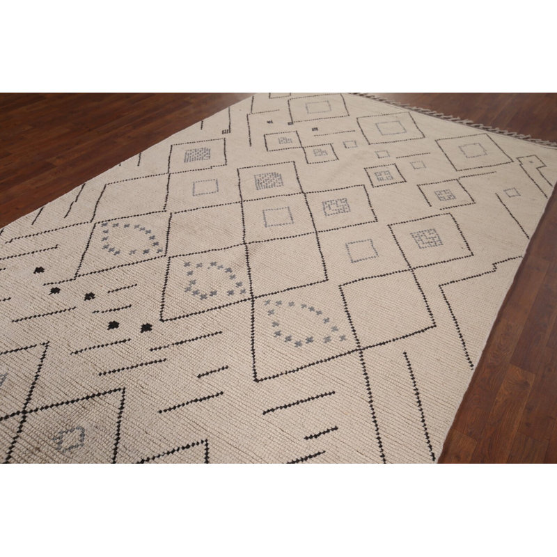 Tapis oriental marocain All-Over Ivory 6 x 10