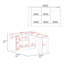 De bureau H 28,5 po, 2 portes, 5 tablettes, 2 pieds, wengé noir - Bureau à domicile
