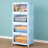 4 Tier Stackable Plastic Storage Bins With Lid And Wheels - 23 QT Closet Organizers And Storage, Foldable Storage Containers, Organization And Storage Boxes For Craft, Home, Pantry, Dorm-1574027432
