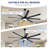 72"/84"/100" Outdoor/Indoor 8 Aluminum Blades Ceiling Fan With Light and Remote-1417812733-1417812723