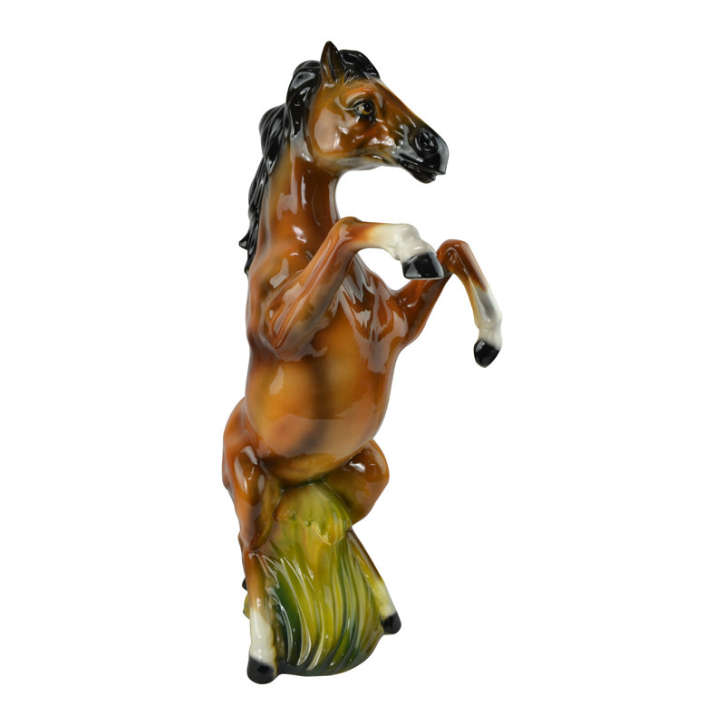 Statue cheval en céramique
