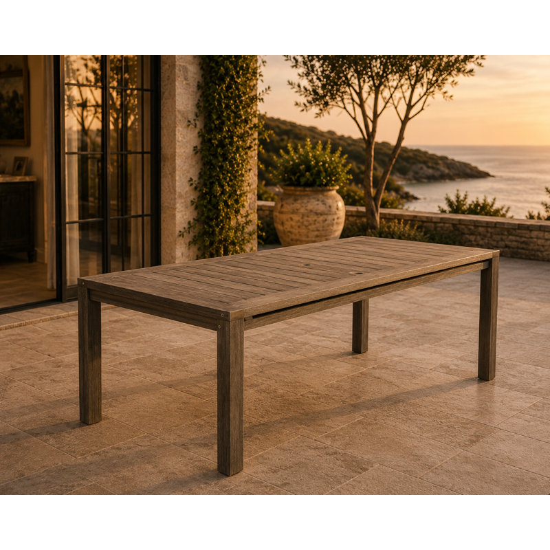 Table de salle à manger Joly, H 30 po x l 71 po x P 35 po, Gris