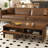 51" Modern Coffee Table With Led Glow, Hidden Storage & Open Shelf