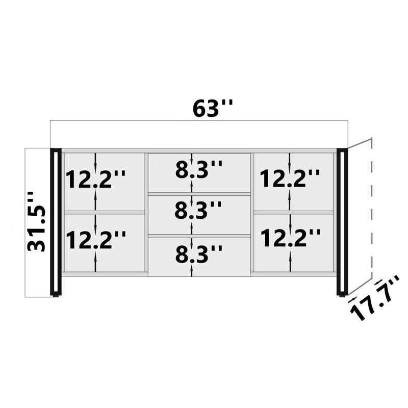 63'' Console Table