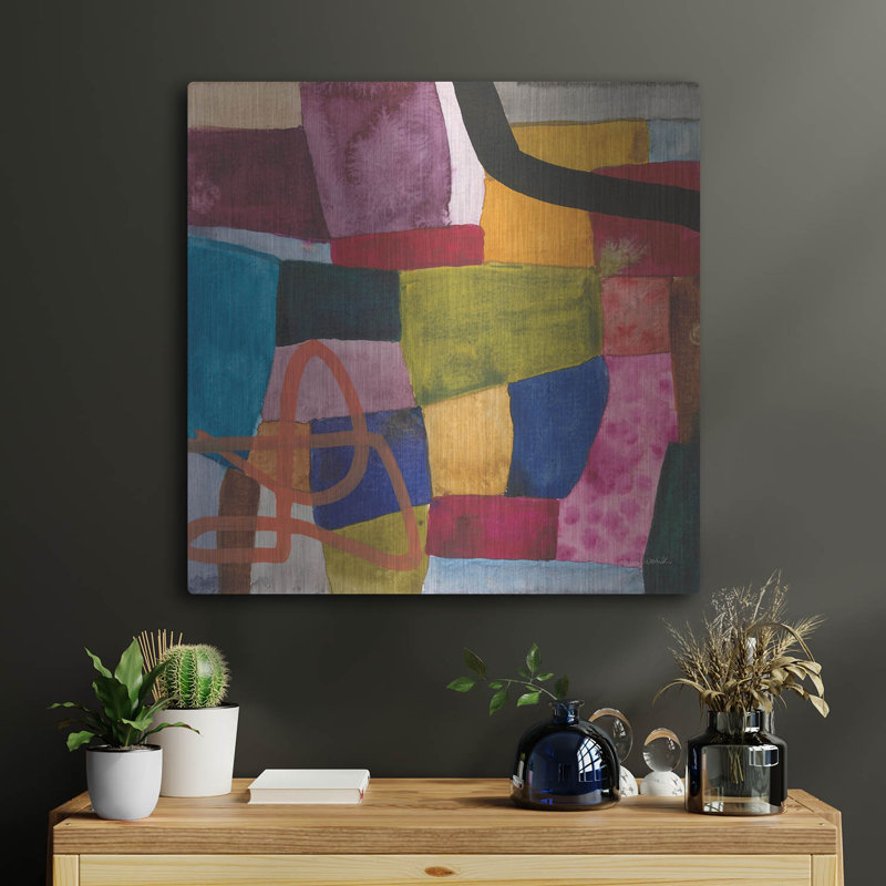  'Freeway 5' by Cheryl Warrick Metal Wall Art, 24" x 24", 24" H x 24" W