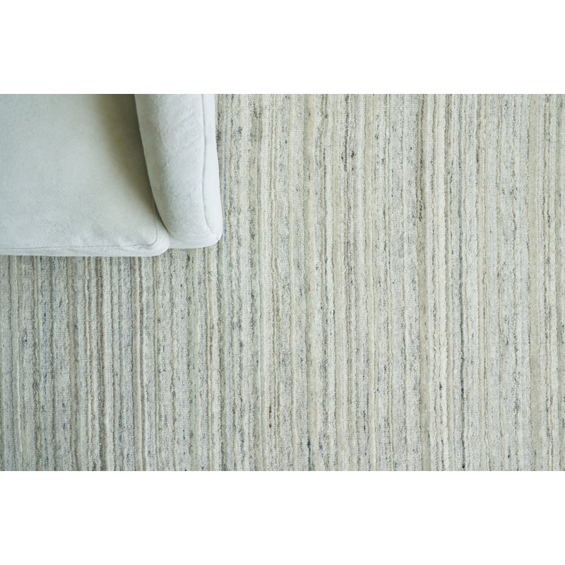 Organica Wool Striped Area Rug, Rectangle 6' x 9'