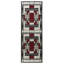 Tapis rouge à motif géométrique Adonia-1910312430