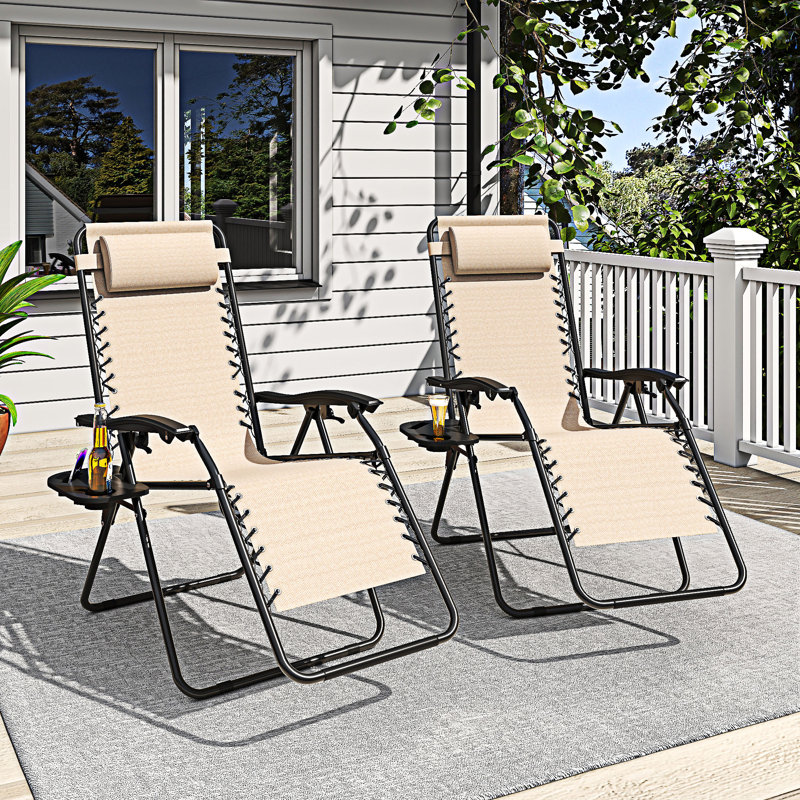 Chaise longue pliante Zero Gravity, Kaki