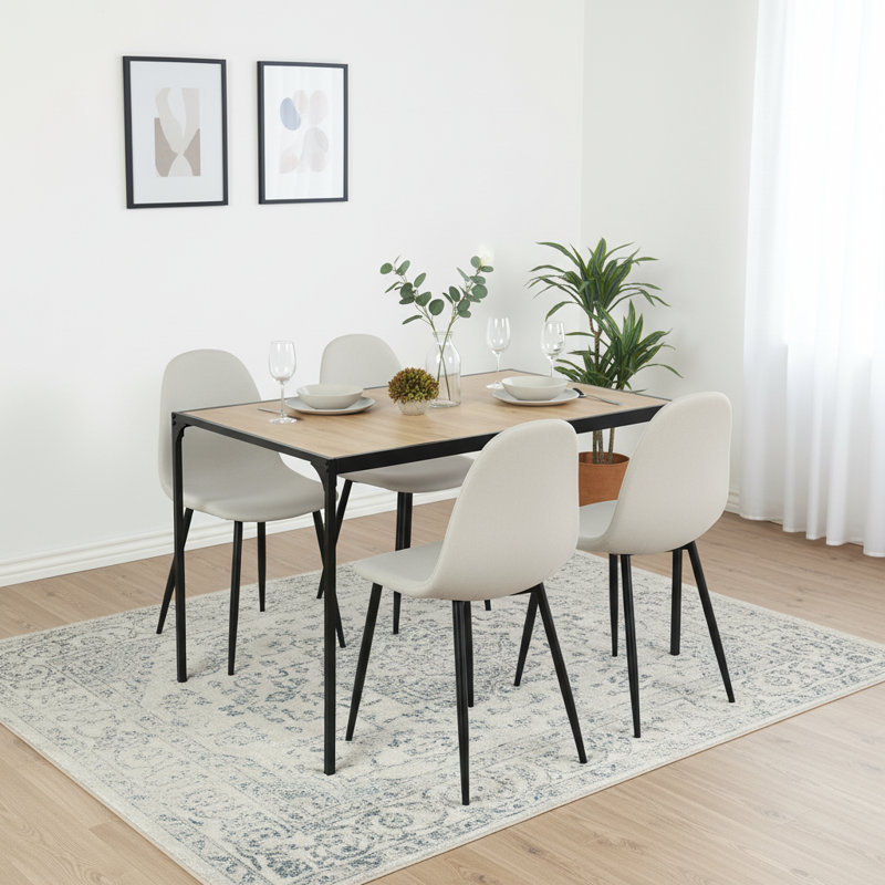 Milliken Oak Effect Dining Table, Beige