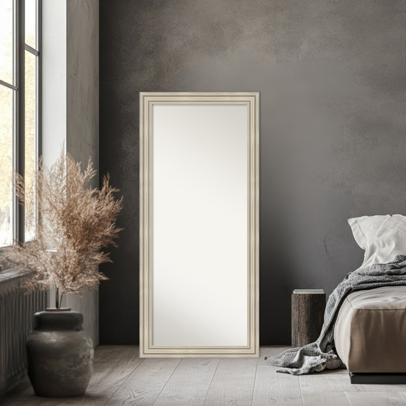 Miroir de plancher pleine longueur Sierra, Argent argent