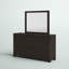 Commode double 7 tiroirs en bois massif avec miroir Mateo-1437306330