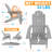 Our Store Foldable Outdoor Adirondack Chair With Ottoman-71613315