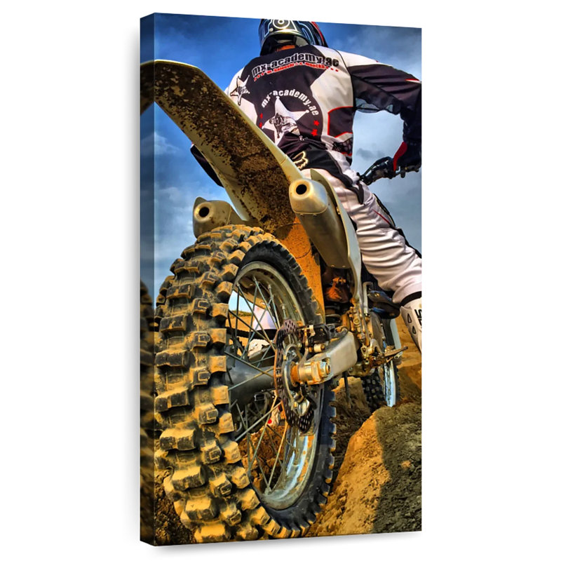 Dirt Bike Backside, H 24 po x l 12 po