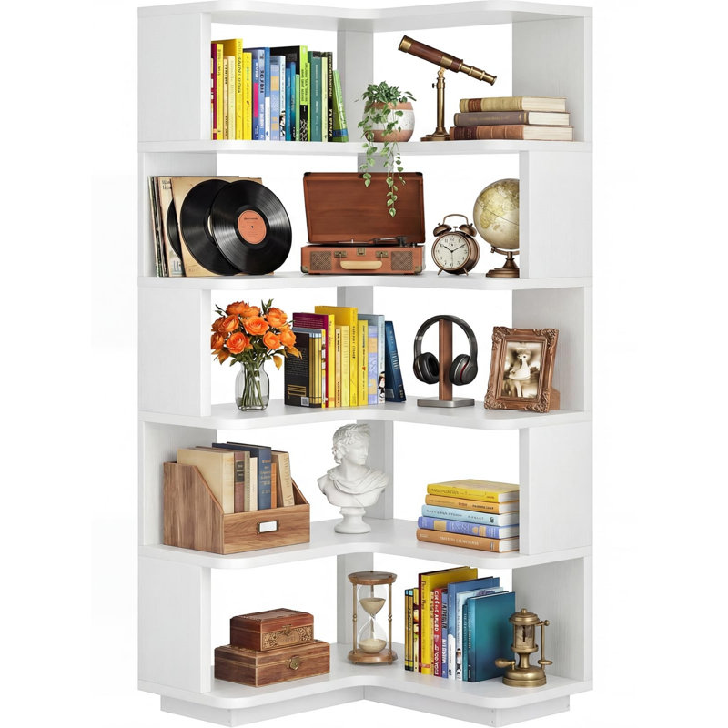 162cm H x 60cm W Standard Bookcase, White