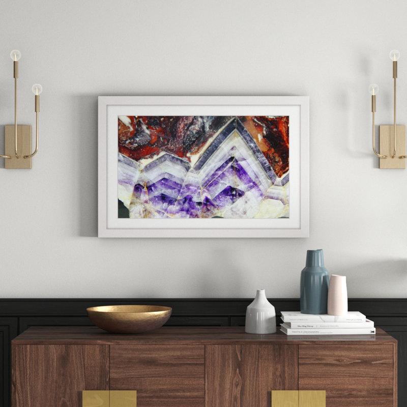 Jagged Points - Single Picture Frame Print, 61cm H x 91cm W x 3.81cm D