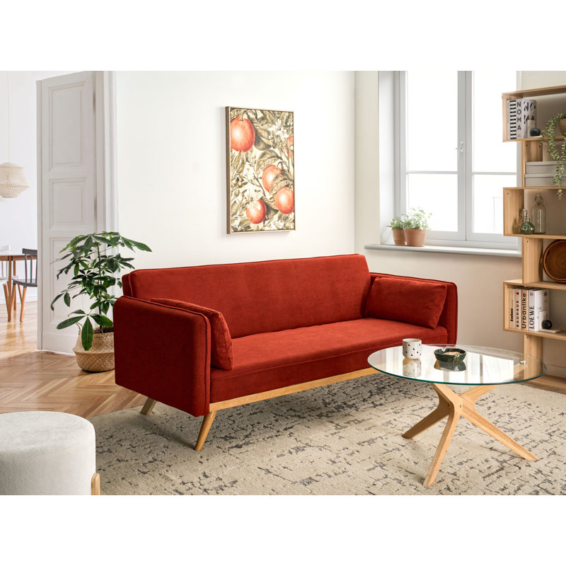 Sofa Bed ASAA Fabric, Red
