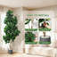 Artificial Banyan Tree – Faux Banyan with Pot, Natural Wood Trunk & Lifelike Fruits, Tall Indoor/Outdoor Fake Plant for Modern Home, Office, Living Room Floor Decor-514216720-514216726