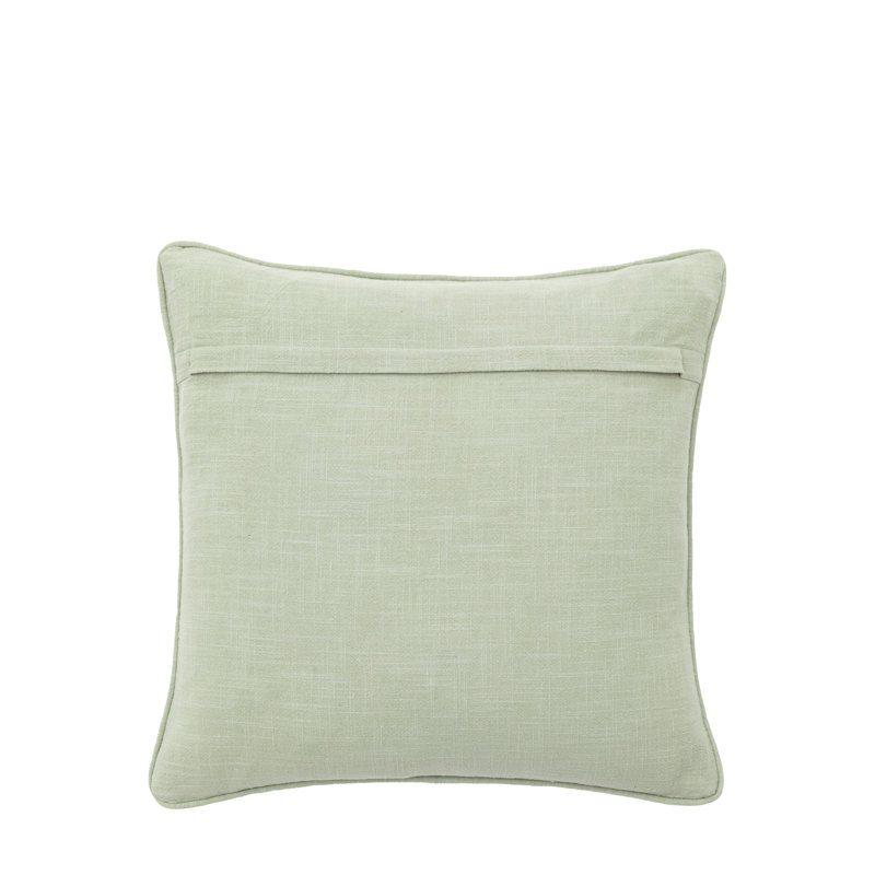 Floral Square Cushion, Green