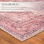 Tapis oriental rose lavable à la machine Carlita-1751464215