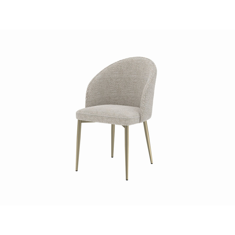 Ensemble de 2 chaises d'appoint Cora Champagne, Champagne