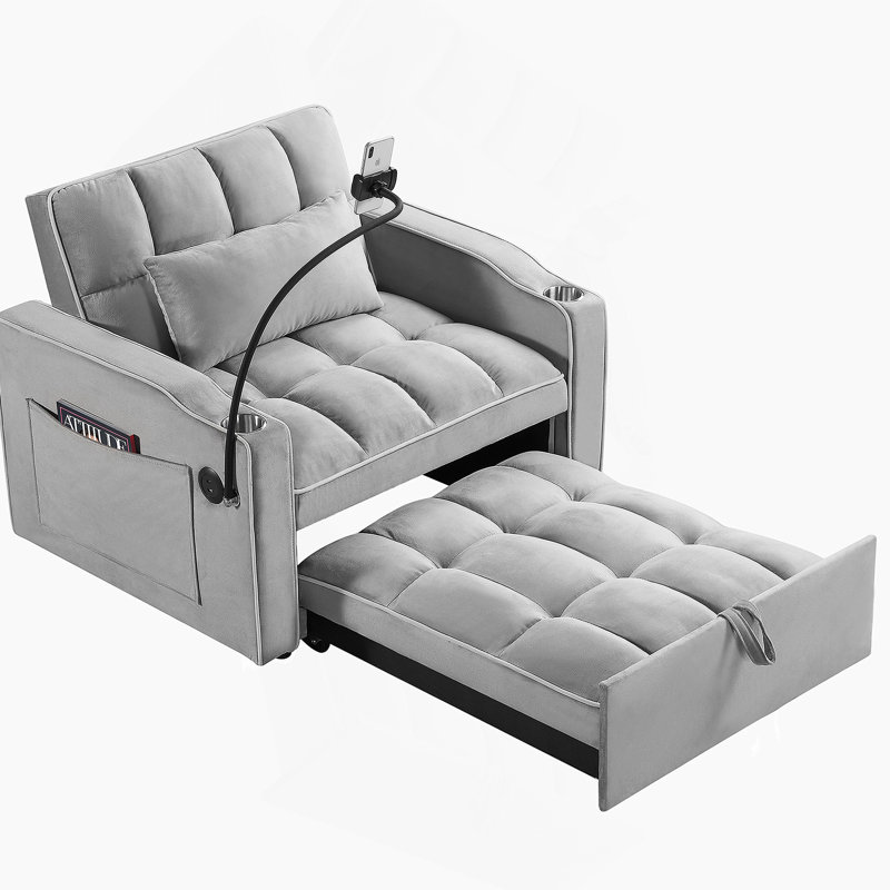 Canapé moderne confortable avec coussins moelleux, dossier élégant et fabrication durable pour une vie élégante, Grey
