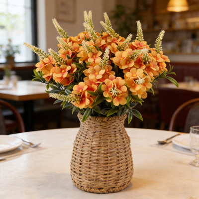 10 ensembles de fleurs de cerisier simulées, de branches de saule et de fausses fleurs pour la décoration de la maison, du salon, de la chambre à coucher, de la table de chevet, du meuble télé, de la décoration de la table de salle à manger