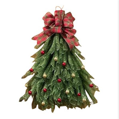 Handmades Christmas Tree Wreath Front Door Christmas Wreath Christmas Decorations