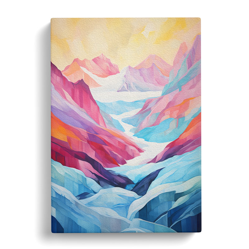 Glacier Colour Field - Rectangle Print, 60cm H x 40cm W x 3cm D