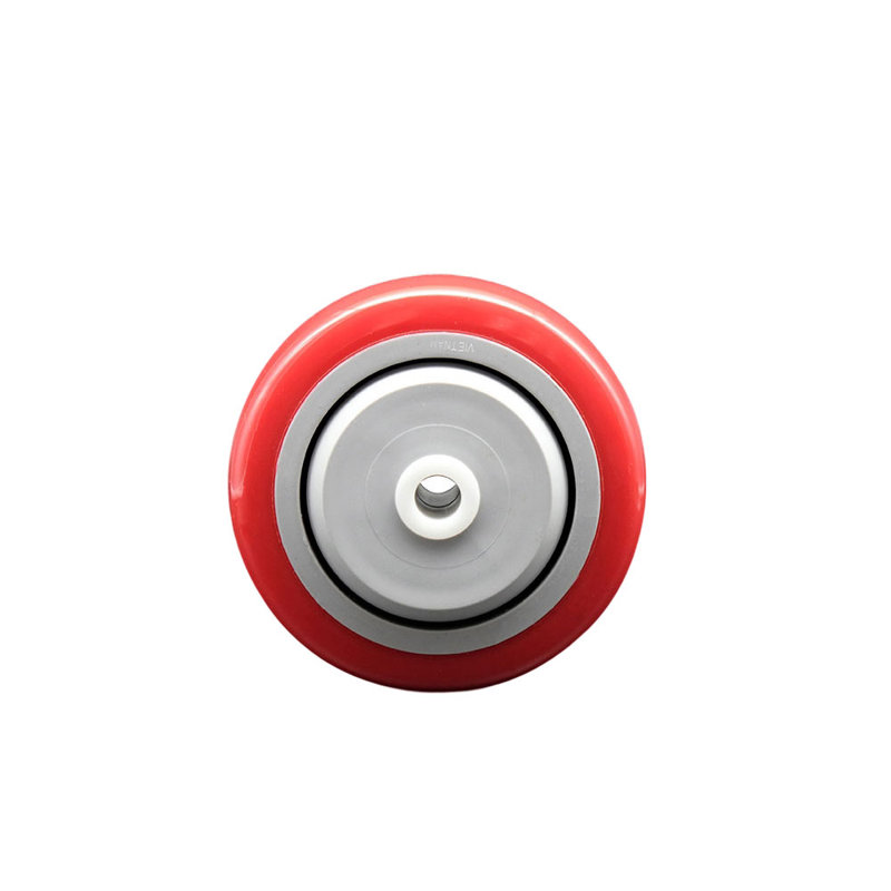 Polyurethane on Polyolefin Casters, Red