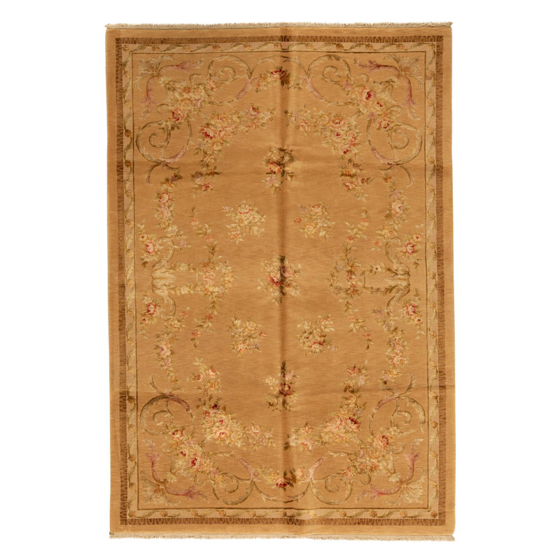 Hand Knotted Area Rug in Birch