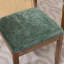 Ensemble de 2 chaises de salle à manger courbées arquées vert olive-130080727