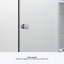 Whiston 36 po x 74-7 / 8 po Porte de douche pivotante avec cadre en argent et texture de verre lisse / transparente