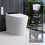  Toilette intelligente BCANHome avec chasse puissante 1000g MaP, lavage bidet sans réservoir, couvercle / siège à ouverture automatique, double chasse automatique 1,28 gallon, siège chauffant, lavage / séchoir à chaleur, fermeture douce, télécommande
