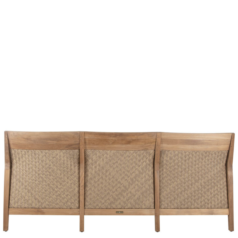 Savannah 86" Wide Outdoor Teak Reversible Patio Sofa
