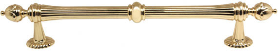 Poignée d'électroménager 12 po Ornate, Laiton poli, 8"