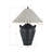 Brookfield 27" Table Lamp with Rattan Shade, Black