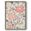 Impression florale rétro I, reproduction encadrée - bois massif