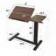 Table de lit pliante avec réglage de la hauteur et roulettes (noyer)-42761426