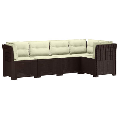 234 cm W Patio Sofa with Cushions