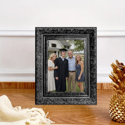Cadre photo noir 3 pièces 5 "x 7" avec forme rectangulaire classique