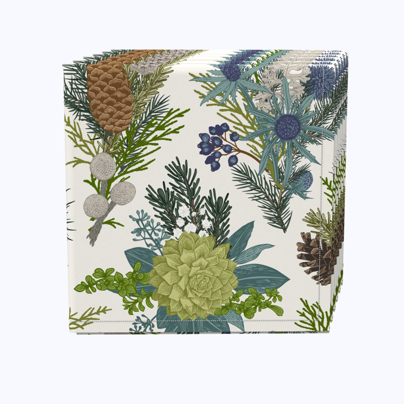 East Urban Home 100% Cotton Napkin Floral Pattern 20"x20"