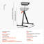 Support à roulettes pliant, capacité de charge maximale de 300 lb réglable de 26,8 à 42,5 po pour le travail du bois