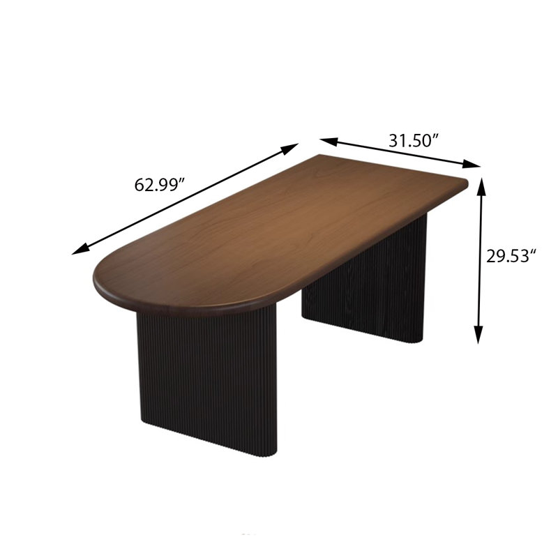 Table de salle à manger 62,99 po, 29.53" H x 62.99" W x 31.5" D