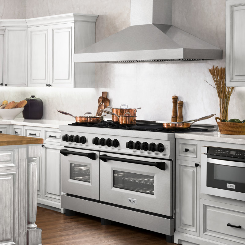 ZLINE Autograph 60" Legacy Dual Fuel Range, Stainless Steel/Matte Black Accents