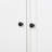 Retro style 3-Pieces Bookcase Display Cabinet with 5 Colors Adjustable LED Ceiling Light-700359190