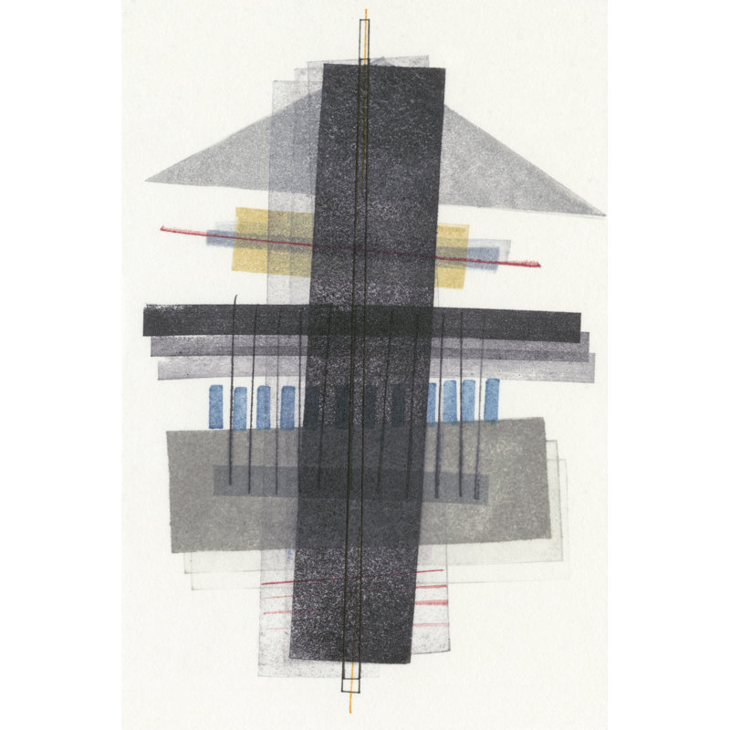 Compass Point I - Painting on Canvas, Wrapped Canvas, 122 cm H x 81 cm W