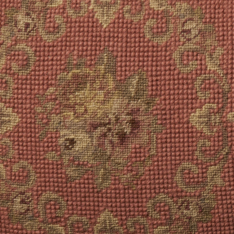 Mina Victory Vintage Pillow 2 Floral Panels Indoor Throw Pillow, 12"H x 22"W, Coral