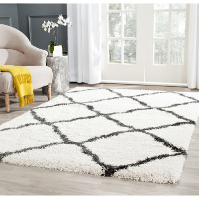Tapis ivoire / gris anthracite Bertle